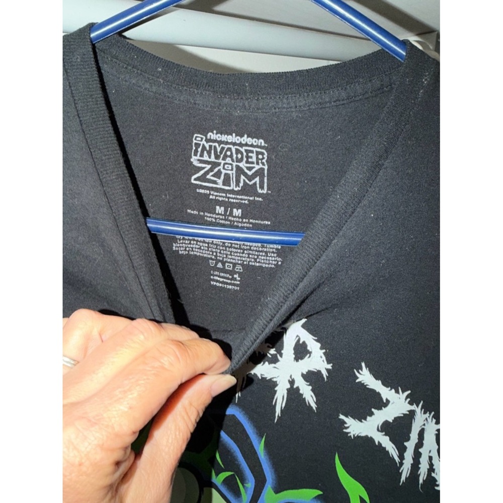 Nickelodeon Invader Zim World Domination Gir Graphic T-Shirt Black Mens Medium - Picture 3 of 5